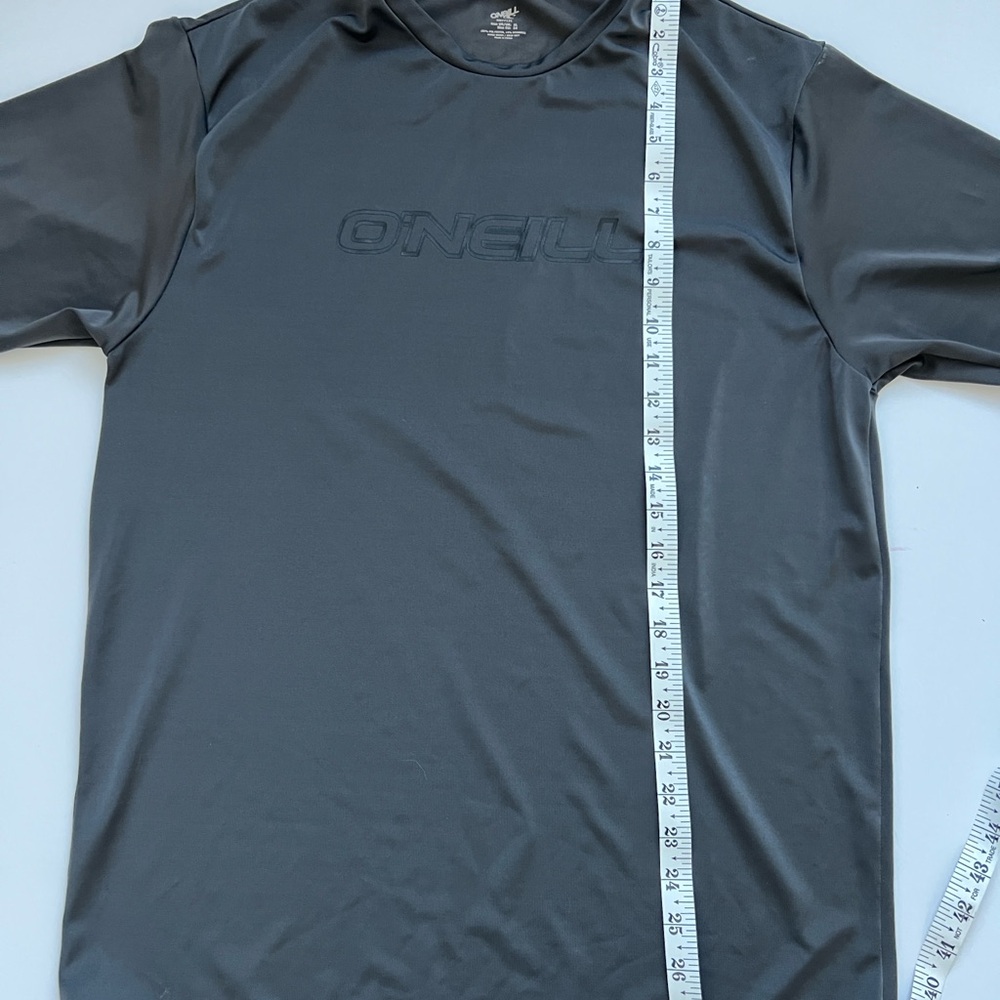 O'Neill Men's Charcoal Rash Guard shirt - Picture 4 of 4